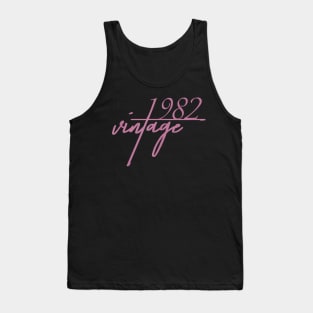 37th Birthday Gift For Men And Women Vintage 1982 Tank Top